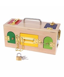 MONTE Kids モンテッソーリ 知育玩具 カギ箱 ロックボックス かぎ箱 MONTE Kids モンテッソーリ 知育玩具 カギ箱 ロックボックス