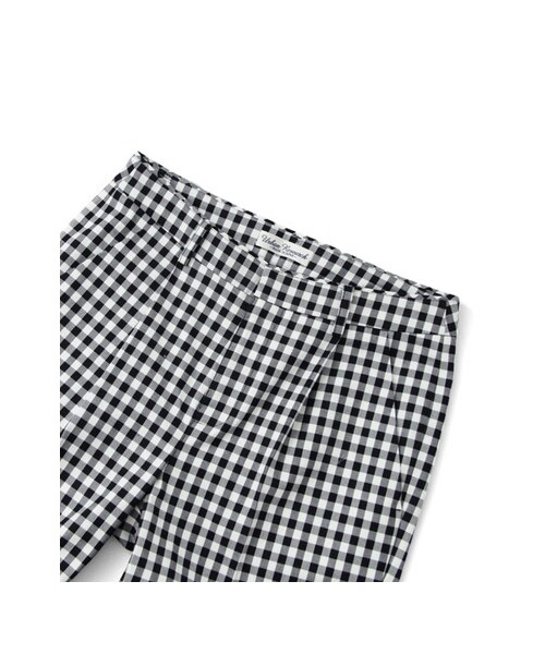 URBAN RESEARCH（アーバンリサーチ）の「ギンガムタックテーパードパンツ（パンツ・レディース・BLK×WHT・36/38）」の9枚目の写真