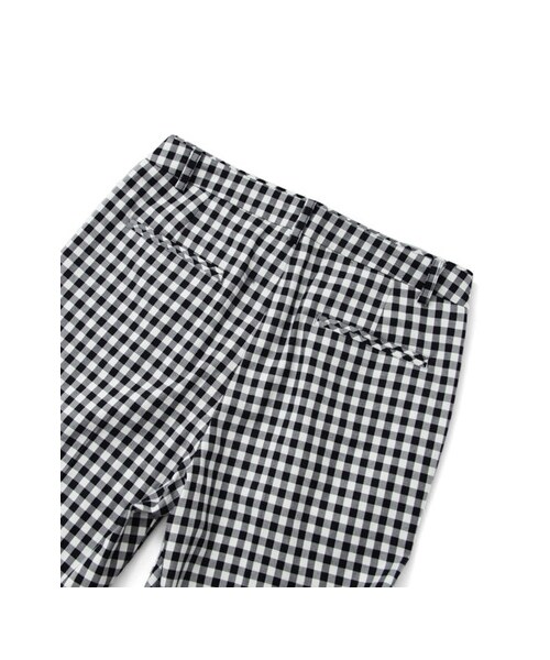 URBAN RESEARCH（アーバンリサーチ）の「ギンガムタックテーパードパンツ（パンツ・レディース・BLK×WHT・36/38）」の14枚目の写真