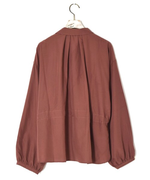 w closet(ダブルクローゼット)の「スパンブロードウエストドロストシャツ(トップス・レディース・モカ/グレージュ/グレーピンク・FREE)」の7枚目の写真