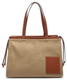 LOEWE | Loewe - Cushion Small Canvas Tote Bag - Womens - Beige Multi(トートバッグ)
