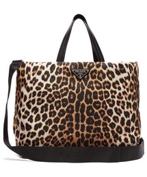 PRADA | Prada - Leopard Print Padded Nylon Tote Bag - Womens - Leopard (トートバッグ)