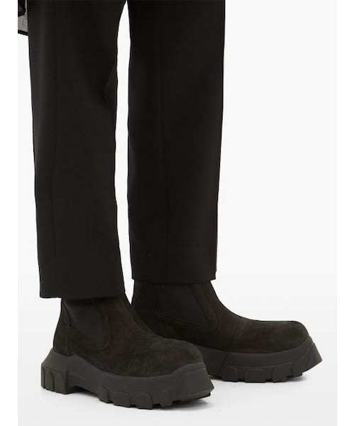 Rick Owens（リックオウエンス）の「Rick Owens - Exaggerated Sole Leather Chelsea Boots - Womens - Black（ブーツ・レディース・Black・35 Eu/it/36 Eu/it/37 Eu/it/38 Eu/it/39 Eu/it/40 Eu/it/41 Eu/it）」の5枚目の写真