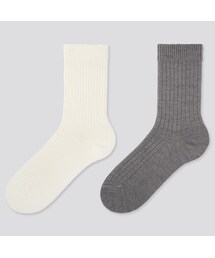 UNIQLO | ヒートテックソックス（リブ・2足組）(レギンス/スパッツ)