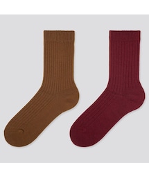 UNIQLO | ヒートテックソックス（リブ・2足組）(レギンス/スパッツ)