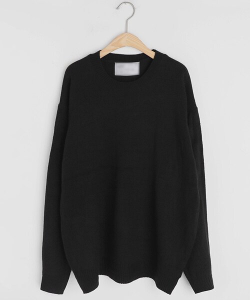 DHOLIC（ディーホリック）の「ルーズフィットニット（ニット/セーター・レディース・グリーン/ホワイト/パープル/ブラック/ベージュ/グレー/ブラウン・FREE）」の3枚目の写真