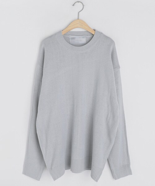 DHOLIC（ディーホリック）の「ルーズフィットニット（ニット/セーター・レディース・グリーン/ホワイト/パープル/ブラック/ベージュ/グレー/ブラウン・FREE）」の4枚目の写真