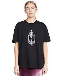 AlexanderWang.t ミニTシャツ alexander wang - 【ラスト1点】 SHORT SLEEVE TEE WITH MONEY