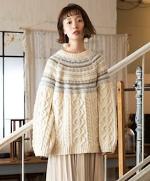 Crisp | ノルディックケーブルニット(ニット/セーター)