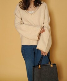 Crisp | ハンドステッチベルトニット(ニット/セーター)