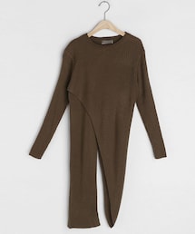 DHOLIC | ダイアゴナルロングニット(ニット/セーター)