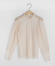 DHOLIC | フリルドットシアーブラウス(シャツ/ブラウス)