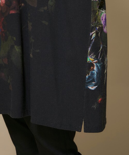 LAD MUSICIAN（ラッドミュージシャン）の「インクジェットフラワービッグティーシャツ（その他・メンズ・BLACK/YLW/GRN・FREE/MODEL:175cm SIZE:FREE）」の8枚目の写真