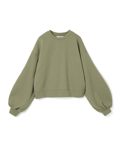 GRL（グレイル）の「裏毛ボリュームスリーブスエット（スウェット・レディース・オフホワイト/カーキ/ベージュ/ブラック・F）」の4枚目の写真