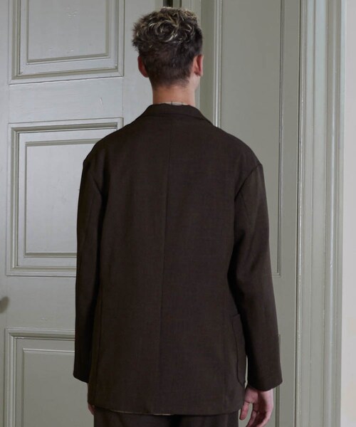 LIDNM（リドム）の「BOX TAILORED JACKET（テーラードジャケット・メンズ・ブラウン系・MEDIUM/LARGE）」の3枚目の写真