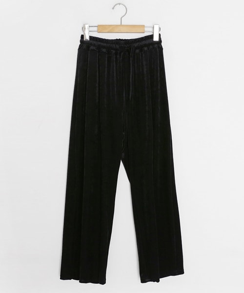 DHOLIC（ディーホリック）の「ベロアイージーパンツ（その他パンツ・レディース・ベージュ/ブラウン/ブラック/ブルー・FREE）」の2枚目の写真