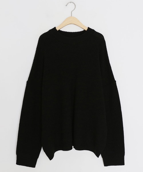 DHOLIC（ディーホリック）の「ラウンドルーズニット（ニット/セーター・レディース・ブラウン/ピンク/ホワイト/ブラック/レッド・FREE）」の3枚目の写真