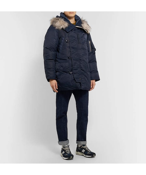 nanamica（ナナミカ）の「Nanamica Harbor Oversized Faux Fur-Trimmed