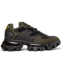 【PRADA】Cloudbust air スニーカー シューズ グレー 3D rubber Prada Cloudbust Air Technical Fabric Sneaker Low Black Size