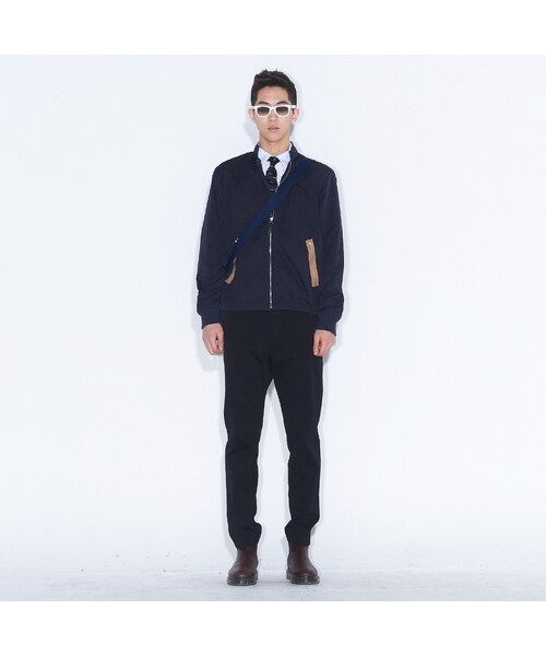 8seconds（エイトセカンズ）の「지퍼 포인트 블루종 자켓（ジャケット/アウター・メンズ・남색・S/M/L/XL）」の2枚目の写真