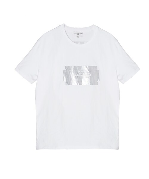 8seconds（エイトセカンズ）の「레터링 티셔츠（トップス・メンズ・흰색・S/M/L/XL）」の5枚目の写真