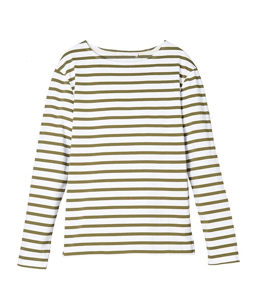 8seconds（エイトセカンズ）の「스트라이프 베이직 티셔츠（トップス・メンズ・녹색・S/M/L/XL）」の5枚目の写真