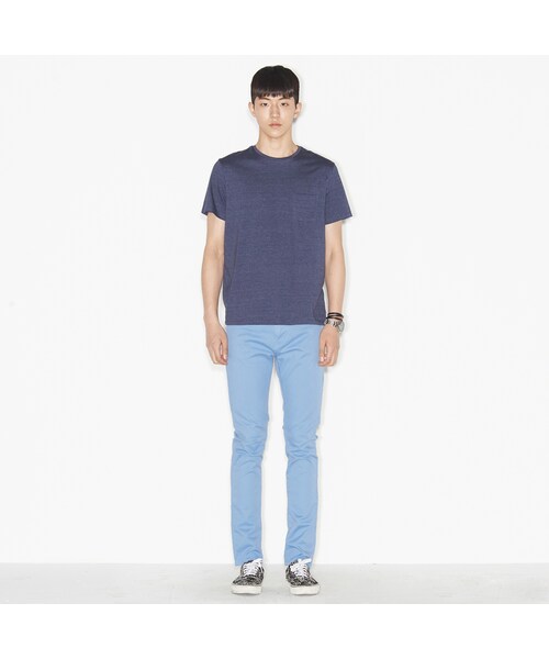 8seconds（エイトセカンズ）の「코튼 베이직 팬츠（その他・メンズ・하늘색・S/M/L）」の2枚目の写真