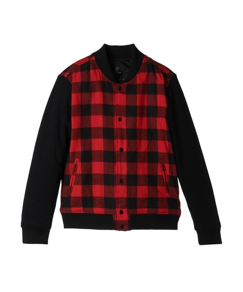 8seconds（エイトセカンズ）の「HIPSTER 깅엄체크 자켓（ジャケット/アウター・メンズ・빨간색・S/M/L）」の5枚目の写真