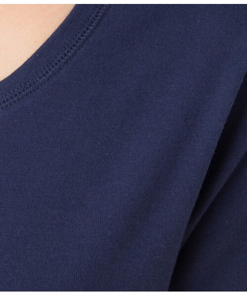 LE JUN（ルジュン）の「オーガビッツUネックTシャツ（トップス・レディース・グレー/ホワイト/ネイビー/オレンジ・S/M）」の11枚目の写真