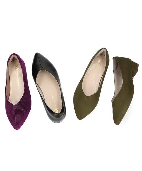 ORiental TRaffic(オリエンタルトラフィック)の「Vカット切替ヒールパンプス(その他・レディース・ブラック/カーキ/パープル・34/35/36/37/38/39/40/41/42)」の12枚目の写真