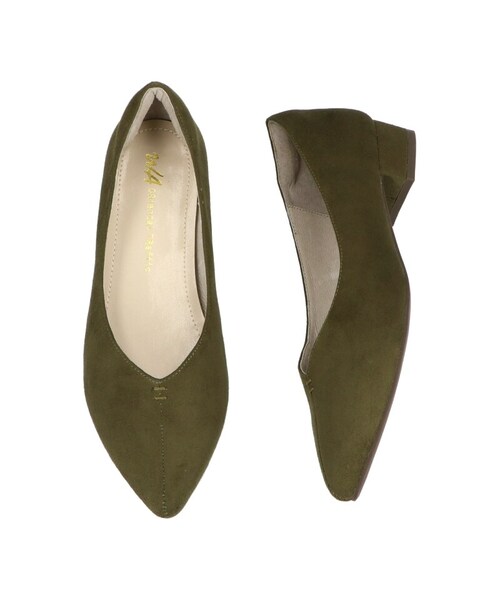 ORiental TRaffic(オリエンタルトラフィック)の「Vカット切替ヒールパンプス(その他・レディース・ブラック/カーキ/パープル・34/35/36/37/38/39/40/41/42)」の2枚目の写真