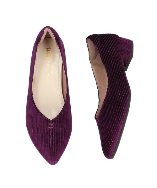 ORiental TRaffic(オリエンタルトラフィック)の「Vカット切替ヒールパンプス(その他・レディース・ブラック/カーキ/パープル・34/35/36/37/38/39/40/41/42)」の3枚目の写真