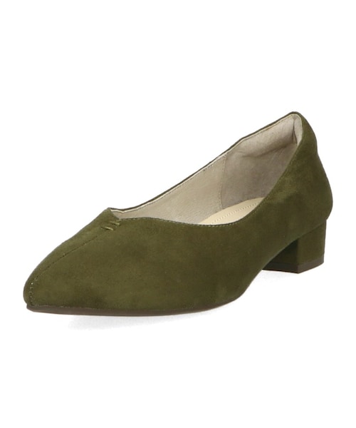 ORiental TRaffic(オリエンタルトラフィック)の「Vカット切替ヒールパンプス(その他・レディース・ブラック/カーキ/パープル・34/35/36/37/38/39/40/41/42)」の8枚目の写真