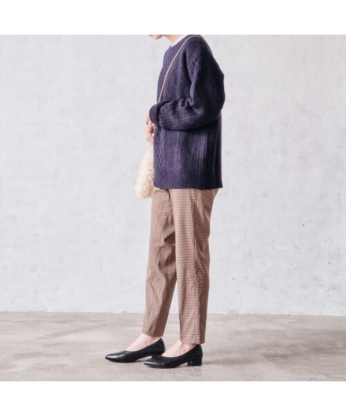 ORiental TRaffic(オリエンタルトラフィック)の「Vカット切替ヒールパンプス(その他・レディース・ブラック/カーキ/パープル・34/35/36/37/38/39/40/41/42)」の16枚目の写真