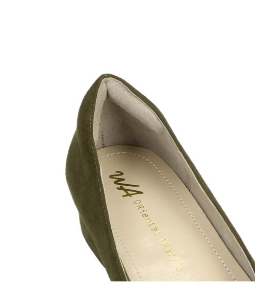 ORiental TRaffic(オリエンタルトラフィック)の「Vカット切替ヒールパンプス(その他・レディース・ブラック/カーキ/パープル・34/35/36/37/38/39/40/41/42)」の10枚目の写真