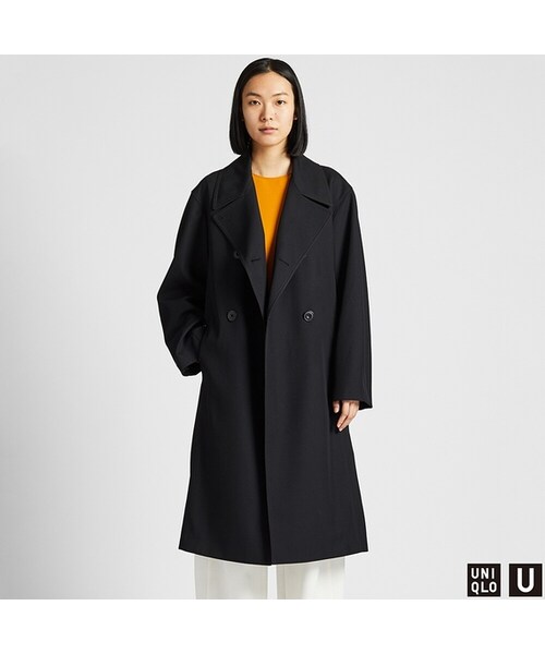 UNIQLO（ユニクロ）の「トレンチコート（その他アウター・レディース・DARK BROWN 39/BLUE 67/BLACK 09・XL/XXL/L/M/S/XS）」の2枚目の写真