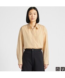 UNIQLO | コットンオーバーサイズシャツ（長袖）(シャツ/ブラウス)