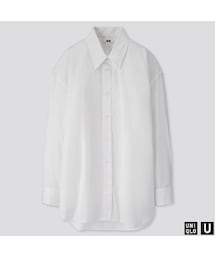 UNIQLO | コットンオーバーサイズシャツ（長袖）(シャツ/ブラウス)