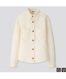 UNIQLO | ジャージーダブルポケットシャツ（長袖）(シャツ/ブラウス)