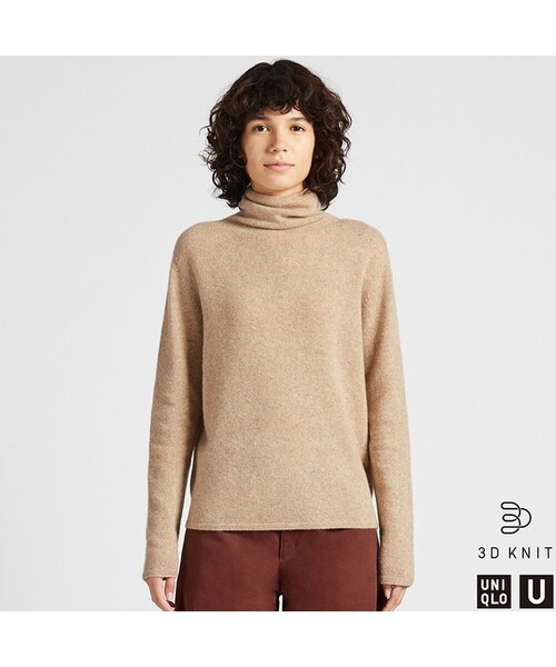 UNIQLO（ユニクロ）の「3Dプレミアムラムタートルネックセーター（長袖 