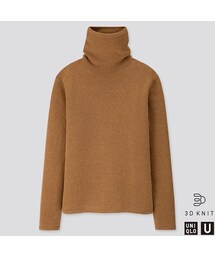 UNIQLO | 3Dプレミアムラムタートルネックセーター（長袖）(ニット/セーター)