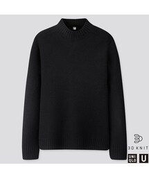 UNIQLO | 3Dプレミアムラムモックネックセーター（長袖）(ニット/セーター)