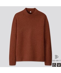 UNIQLO | 3Dプレミアムラムモックネックセーター（長袖）(ニット/セーター)