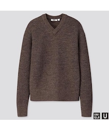 UNIQLO | メランジVネックセーター（長袖）(ニット/セーター)