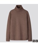 UNIQLO | メリノブレンドタートルネックセーター（長袖）(針織衫)
