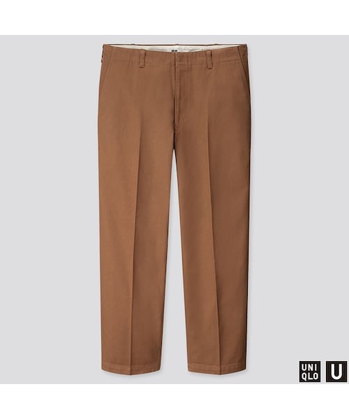 UNIQLO（ユニクロ）の「ワイドフィットストレートパンツ（その他パンツ・メンズ・BLACK 09/BROWN 37/BROWN 35/BEIGE 32・73/76/91/79/88/82/70/85）」の4枚目の写真
