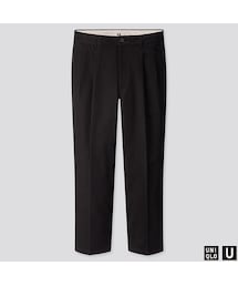 UNIQLO | ワイドフィットタックテーパードパンツ(その他パンツ)