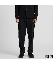 UNIQLO | ワイドフィットテーパードパンツ セットアップ可能(その他パンツ)