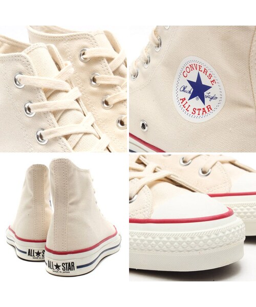 CONVERSE（コンバース）の「CONVERSE CANVAS ALL STAR J HI　NATURAL WHITE（HIGH-CUT・メンズ・other・23.0cm/23.5cm/24.0cm/24.5cm/25.0cm/26.0cm/26.5cm/27.0cm/27.5cm/28.0cm）」の3枚目の写真