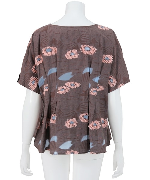 Ne-net（ネネット）の「ネ・ネット / うみのなかジャガード / Tシャツ（トップス・レディース・beige(03)/blue(12)・02）」の3枚目の写真